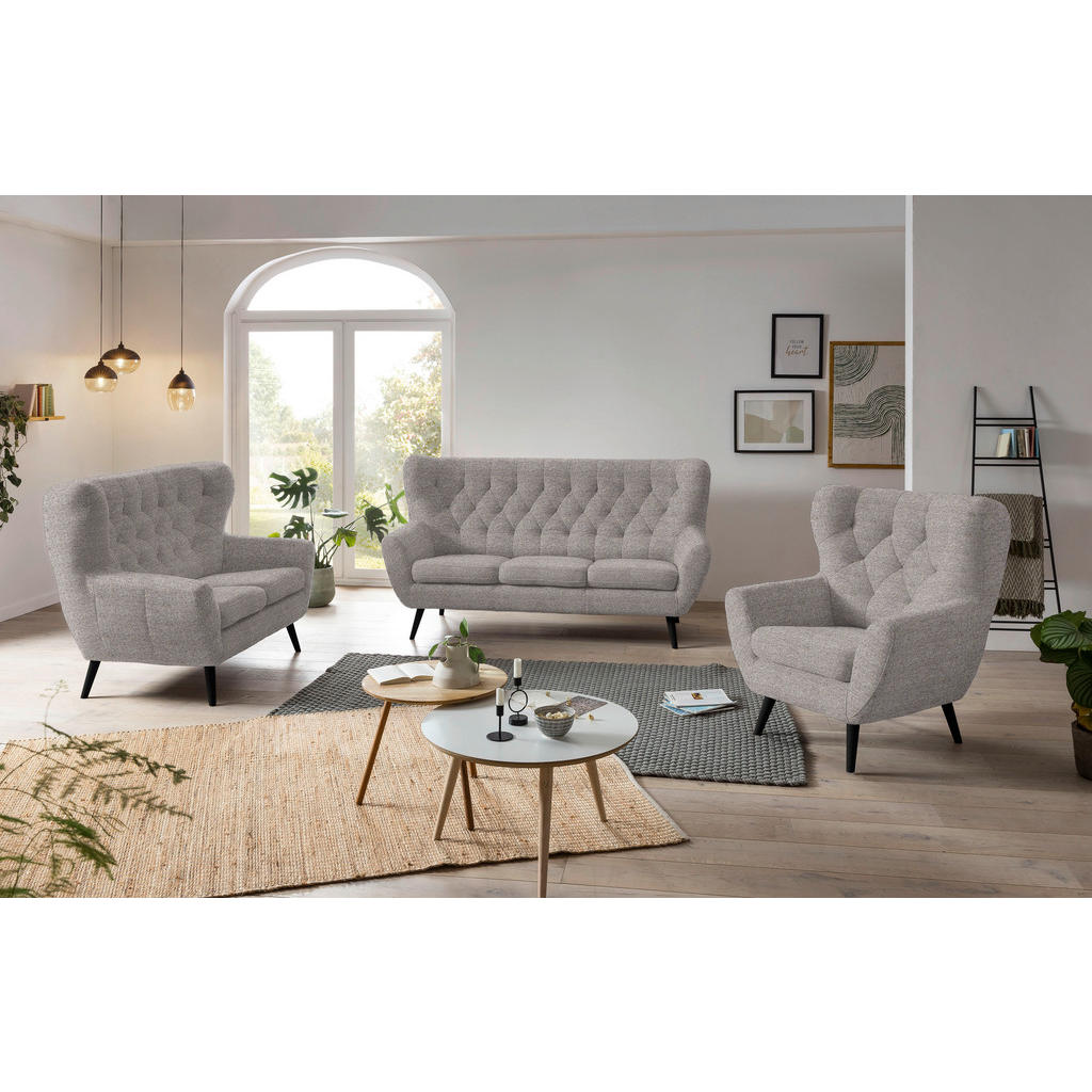 Thumbnail - Stylife Sessel, Taupe, Textil, massiv, Uni, 87x101x95 cm, Fußauswahl, Stoffauswahl, erweiterbar (Typenauswahl), Wohnzimm...