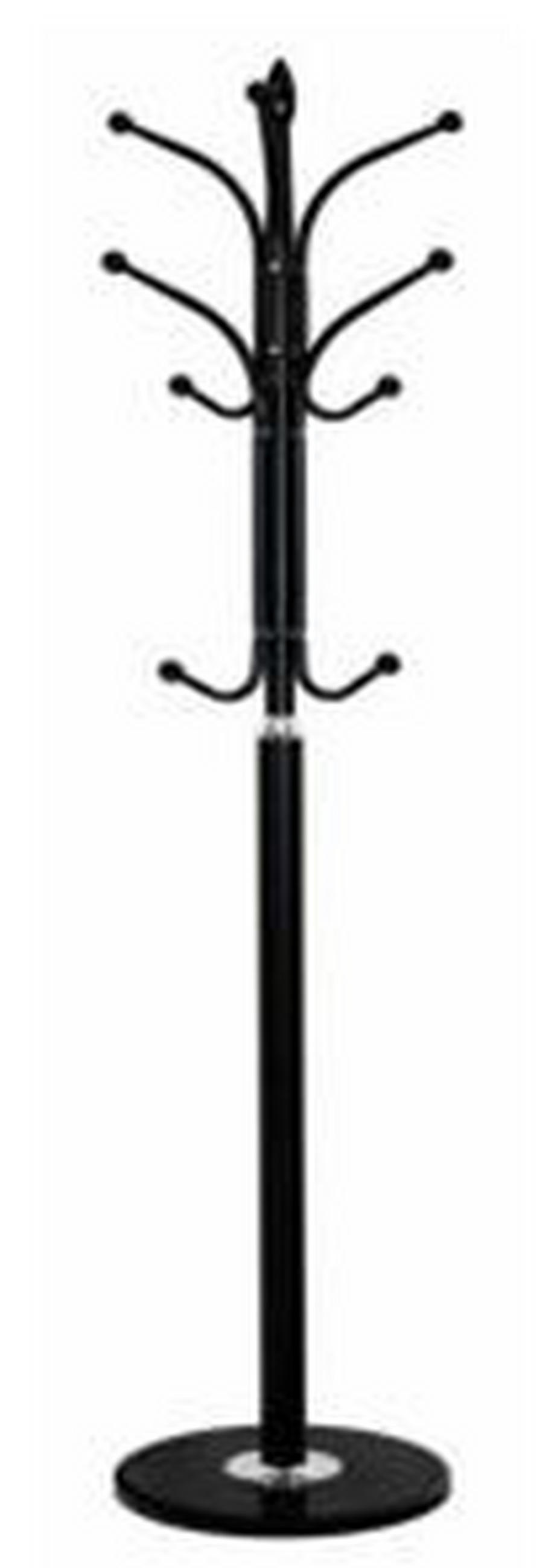 KLEIDERSTÄNDER in Schwarz 37/179/37 cm   - Schwarz, Basics, Kunststoff/Stein (37/179/37cm) - Carryhome