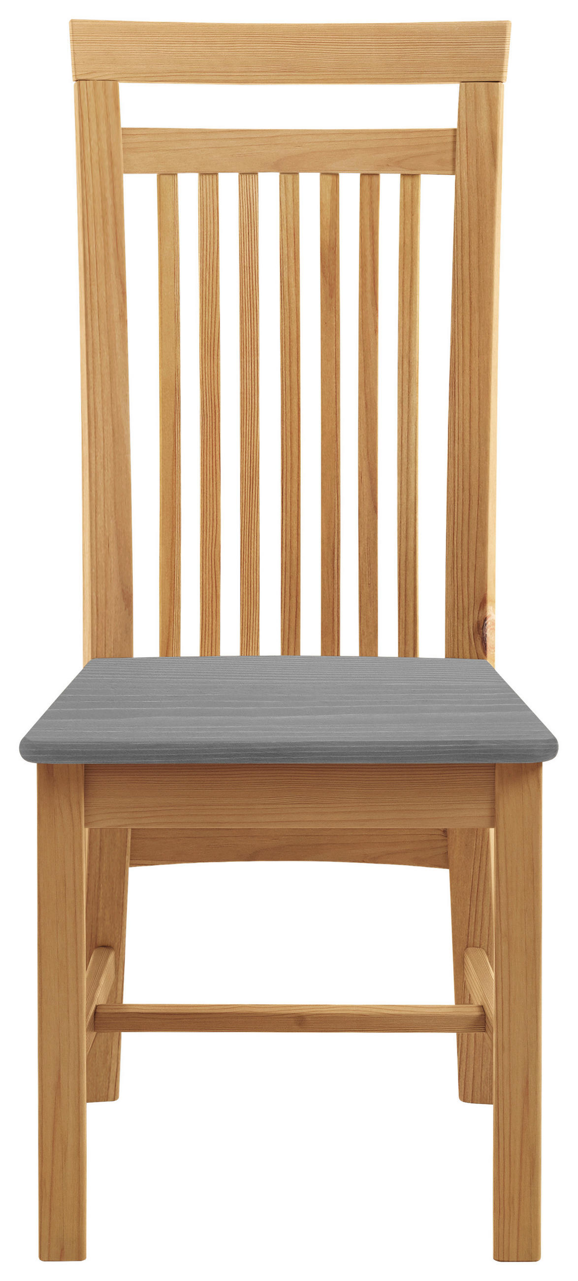 STUHL Grau, Laugenfarbig Kiefer massiv  - Laugenfarbig/Grau, ROMANTIK / LANDHAUS, Holz (46/103/48cm) - Boxxx