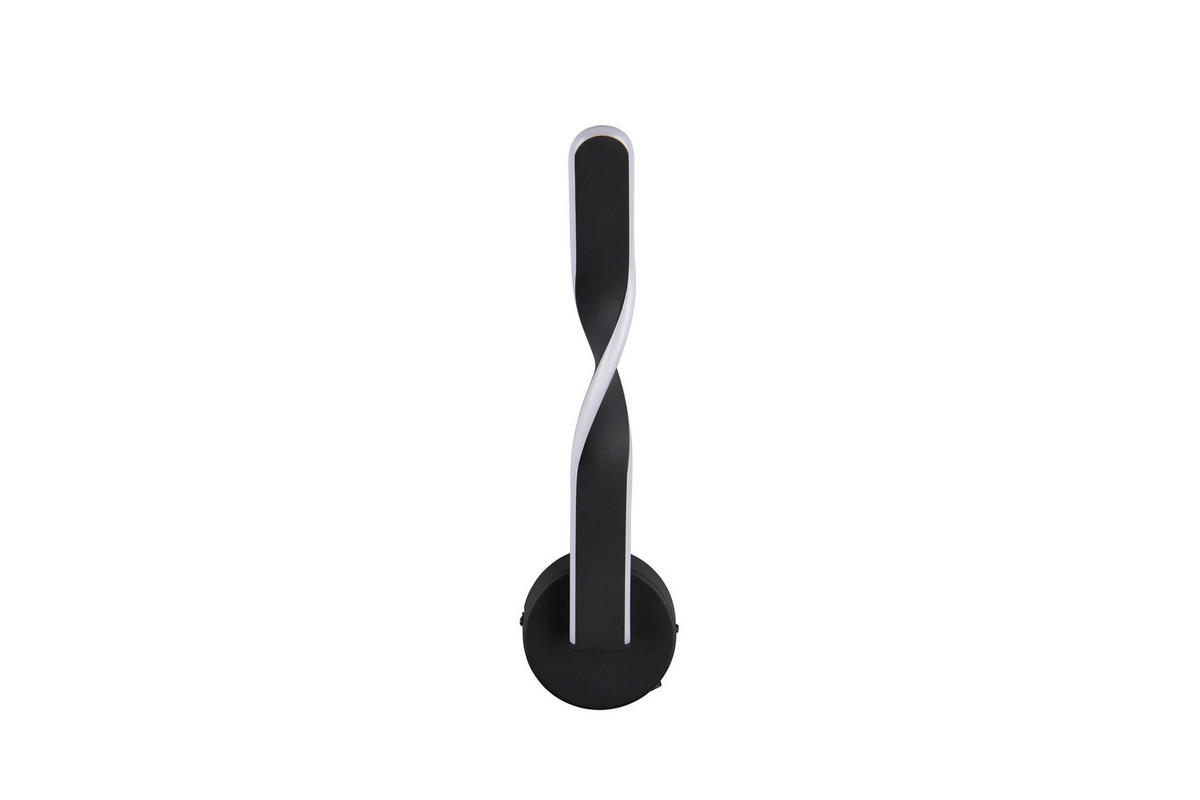 LED-WANDLEUCHTE   - Schwarz/Weiß, Design, Kunststoff/Metall (45,5/12/15cm)