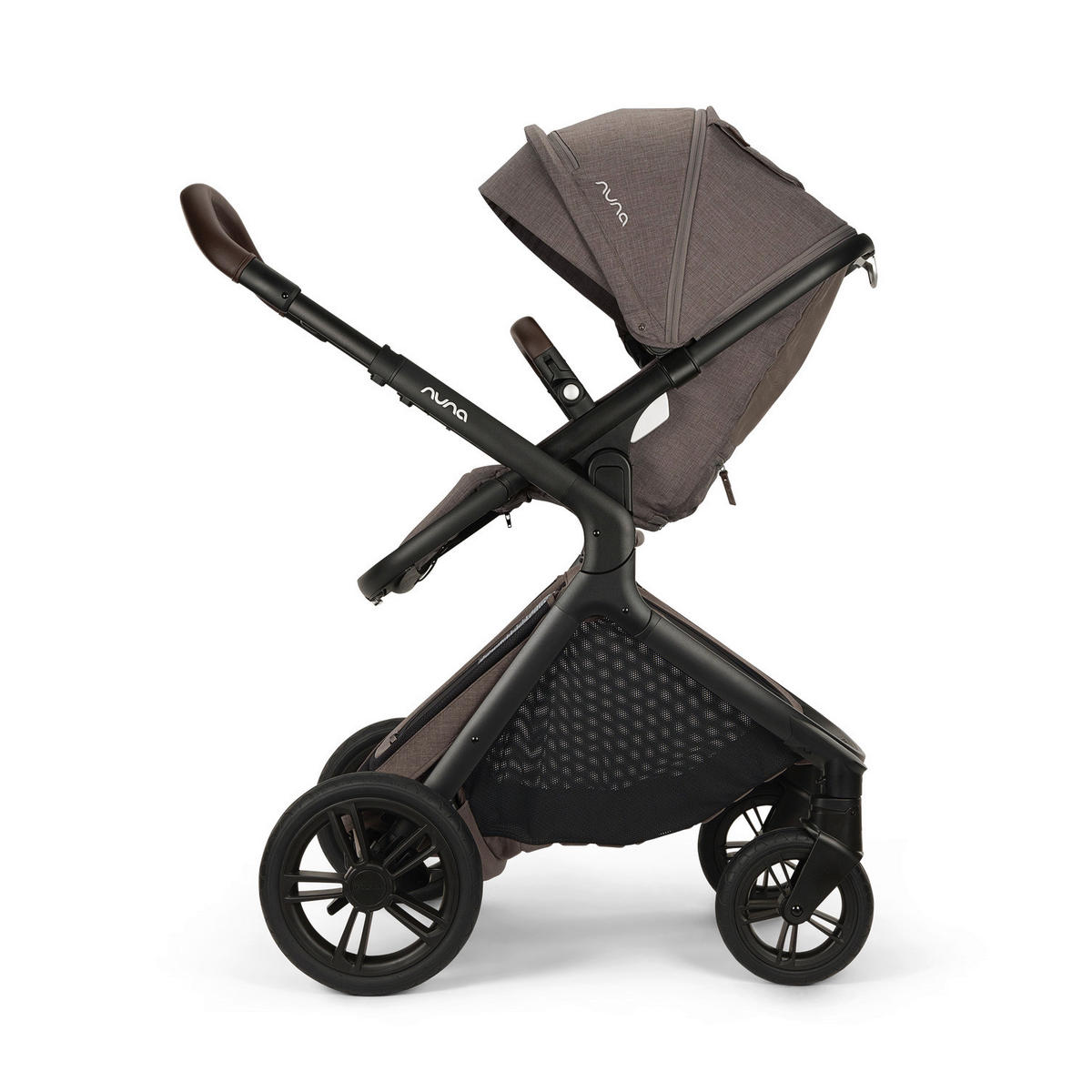 KINDERWAGEN DEMI icon  - Beigebraun/Schwarz, Basics, Metall (63/120/81cm) - Nuna