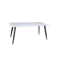ESSTISCH - Schwarz/Weiß, MODERN, Holz/Metall (180/90/75cm) - Livetastic
