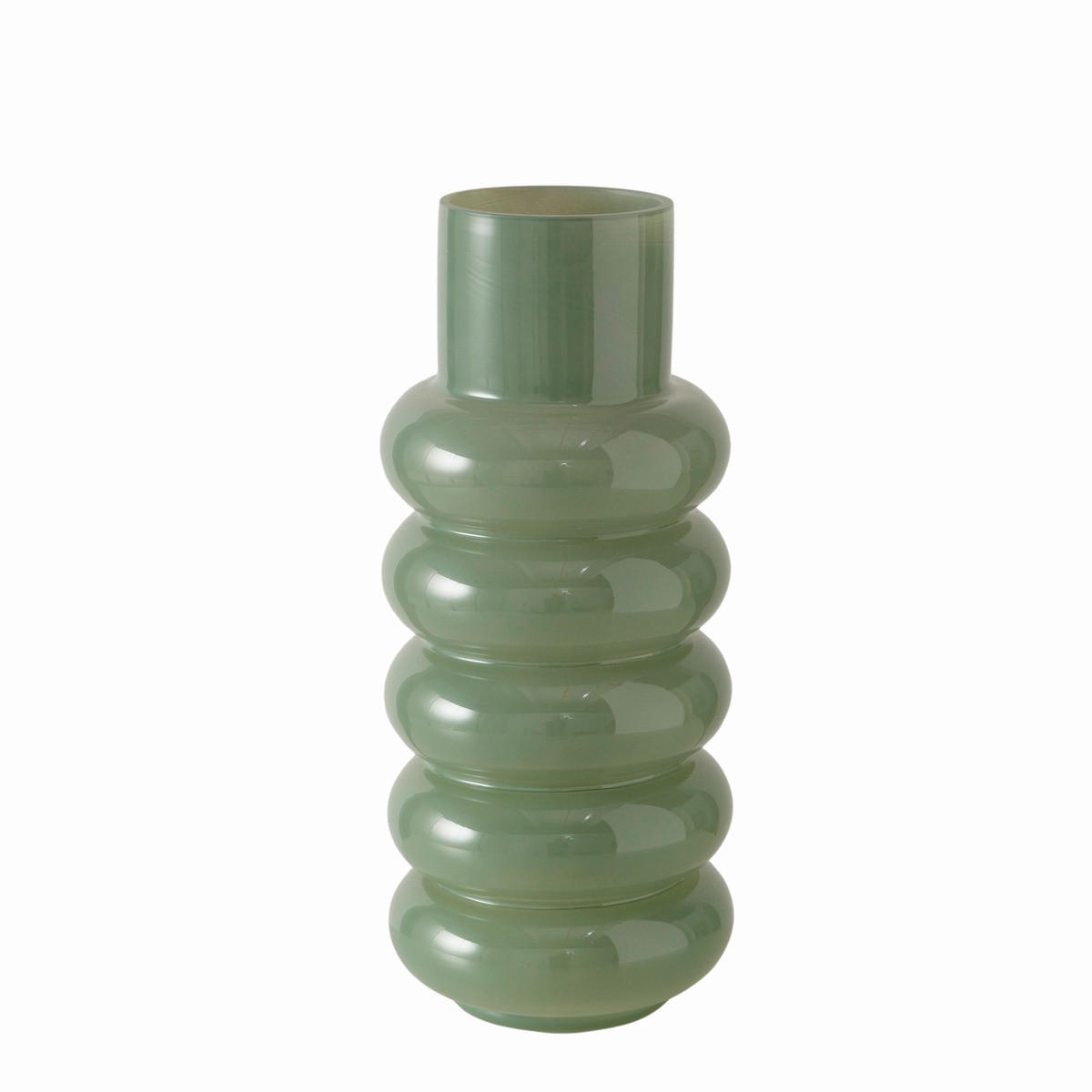VÁZA, sklo, 35 cm - svetlozelená, Basics, sklo (15/15/35cm)