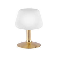 LED-TISCHLEUCHTE 15/15/20 cm   - Messingfarben/Weiß, KONVENTIONELL, Glas/Metall (15/15/20cm) - Paul Neuhaus