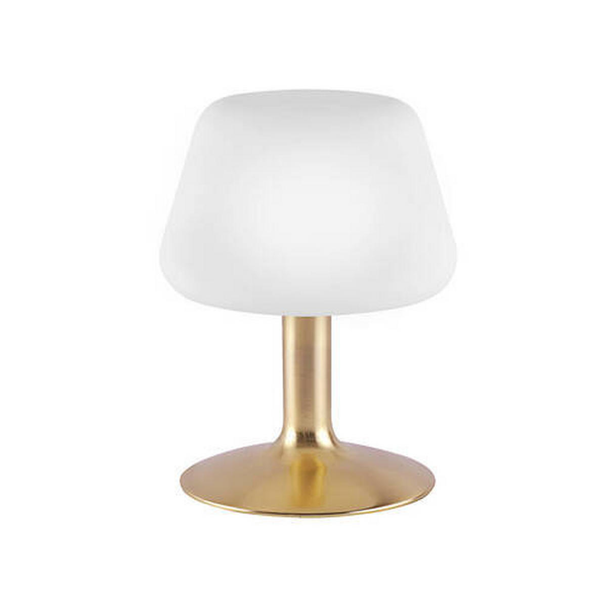 LED-TISCHLEUCHTE 15/15/20 cm   - Messingfarben/Weiß, KONVENTIONELL, Glas/Metall (15/15/20cm) - Paul Neuhaus