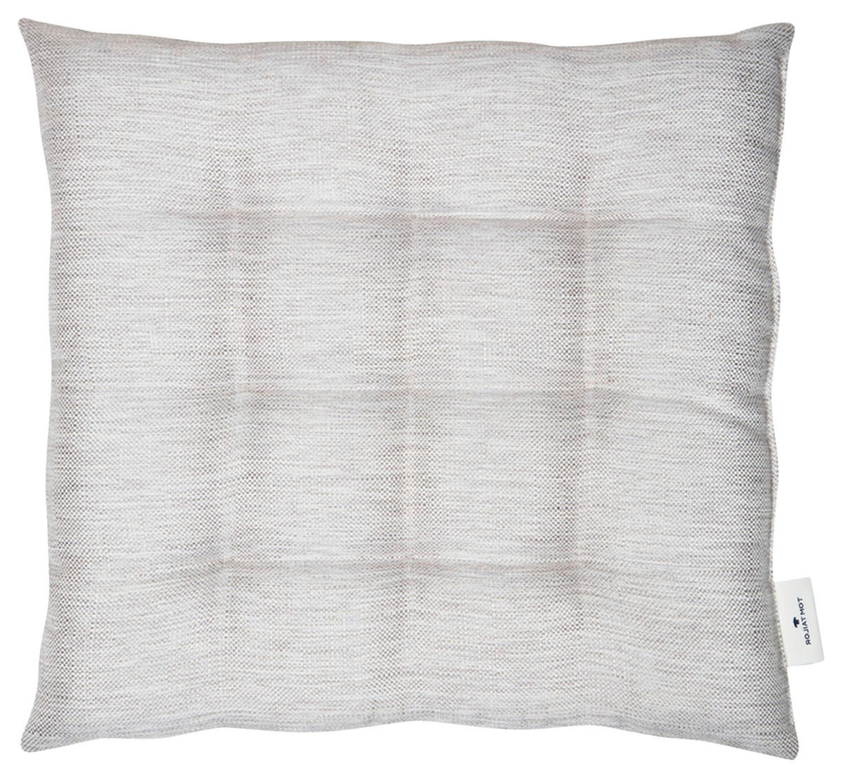 SITZKISSEN  40/40 cm   - Hellgrau/Grau, KONVENTIONELL, Textil (40/40cm) - Tom Tailor