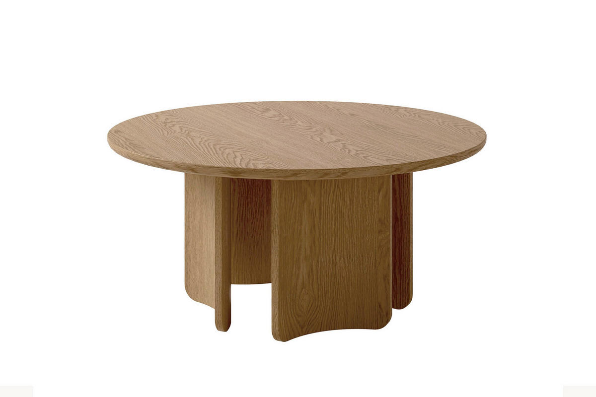 COUCHTISCH 80/80/41 cm Holzwerkstoff einfacher Aufbau, 2 in 1 Gestell  - Eichefarben, Modern, Holzwerkstoff (80/80/41cm) - Schöner Wohnen