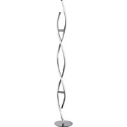LED-STEHLEUCHTE - Nickelfarben, KONVENTIONELL, Metall (136cm)