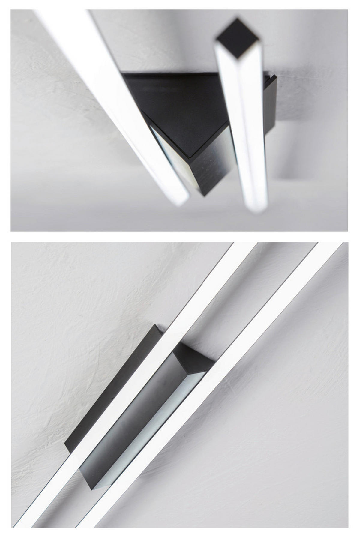 LED-DECKENLEUCHTE 117/11,5/6,5 cm   - Schwarz, Design, Metall (117/11,5/6,5cm) - BOPP