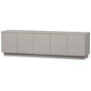 LOWBOARD Pencil  in 180/52/40 cm  - Hellgrau, Design, Holz (180/52/40cm) - Livetastic