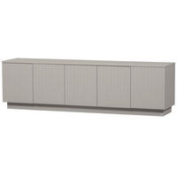 LOWBOARD Pencil  in 180/52/40 cm  - Hellgrau, Design, Holz (180/52/40cm) - Livetastic