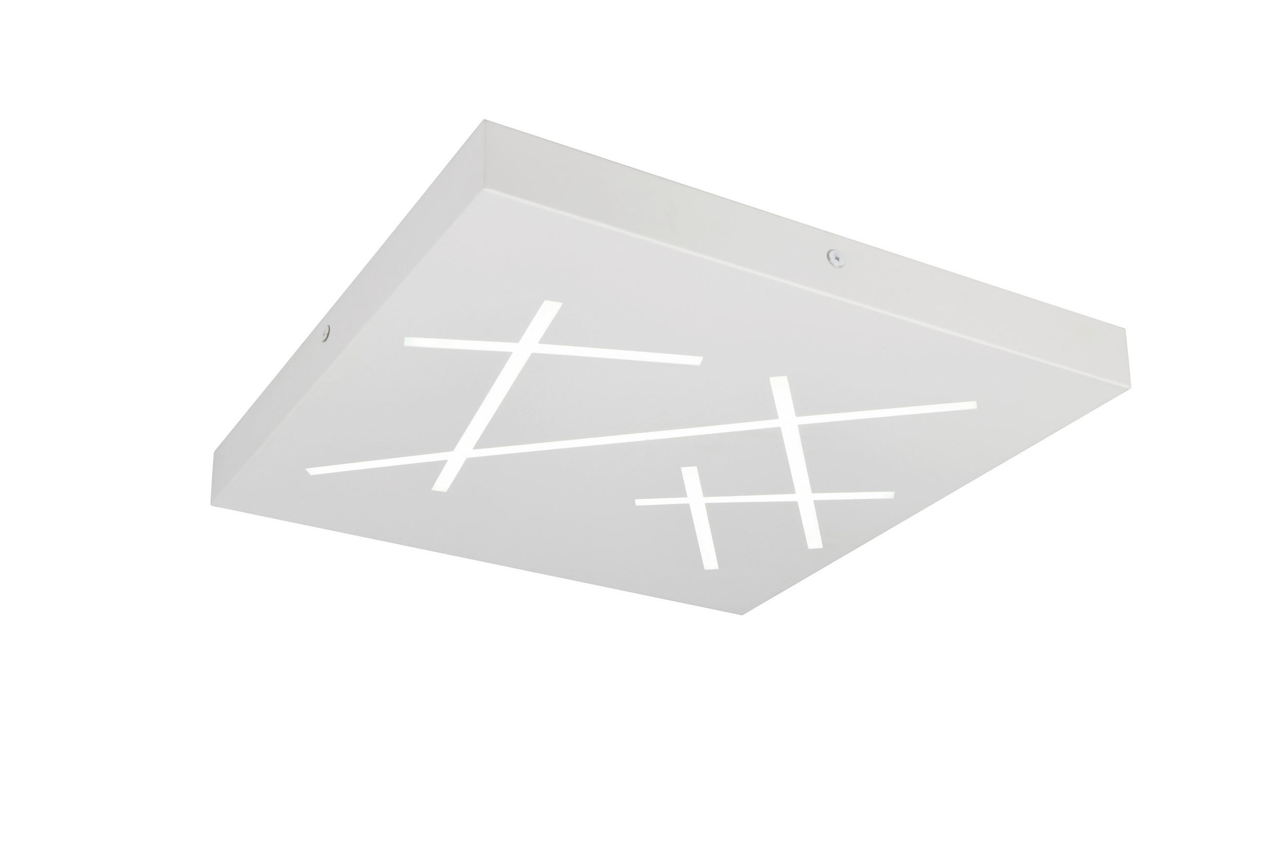 Plafonieră Cu Led - alb, Design, metal (50/50/5cm)