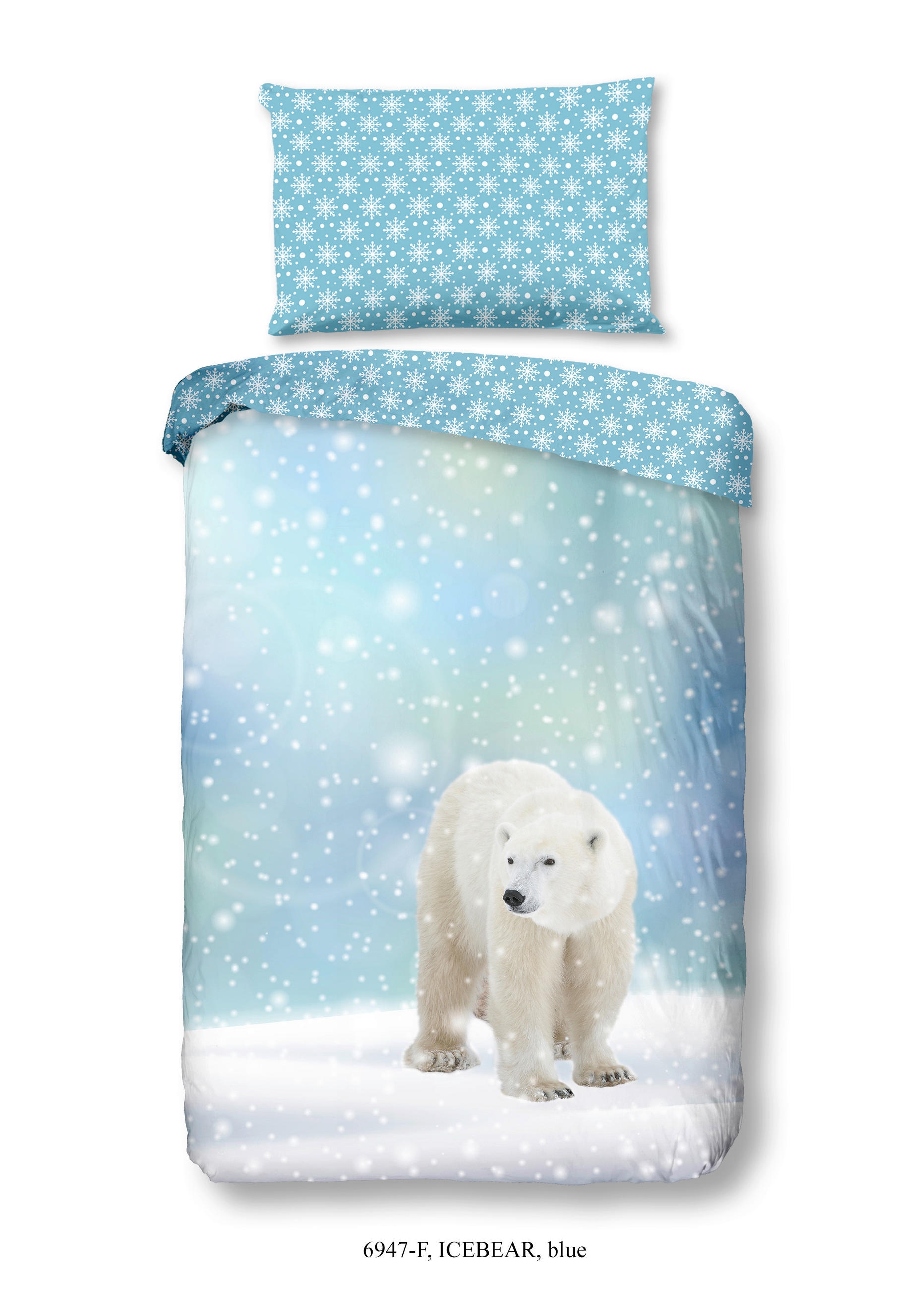 Bettwäsche Icebear Blau Hellblau 140x200 cm
