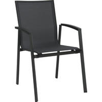 STAPELSESSEL in Metall, Textil Anthrazit  - Dunkelgrau/Anthrazit, Basics, Textil/Metall (57/89/65cm) - Stern