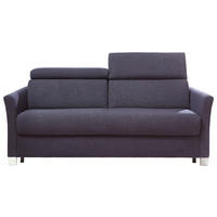 SCHLAFSOFA in Textil Dunkelblau  - Chromfarben/Dunkelblau, Design, Textil/Metall (185/100/100cm) - Bali