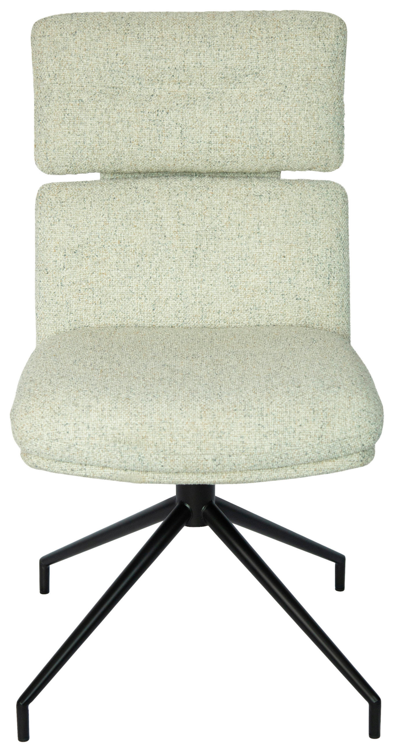 STUHL  in Eisen Webstoff Metall, Textil  - Beige/Schwarz, Design, Textil/Metall (50/92/64,5cm) - Dieter Knoll