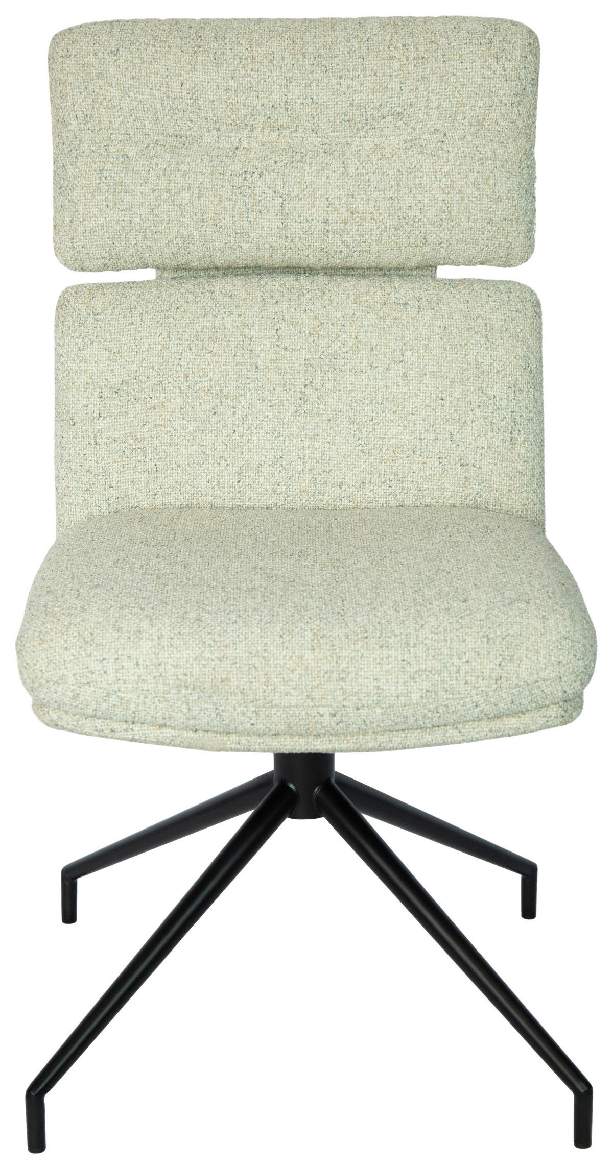 STUHL  in Eisen Webstoff Metall, Textil  - Beige/Schwarz, Design, Textil/Metall (50/92/64,5cm) - Dieter Knoll