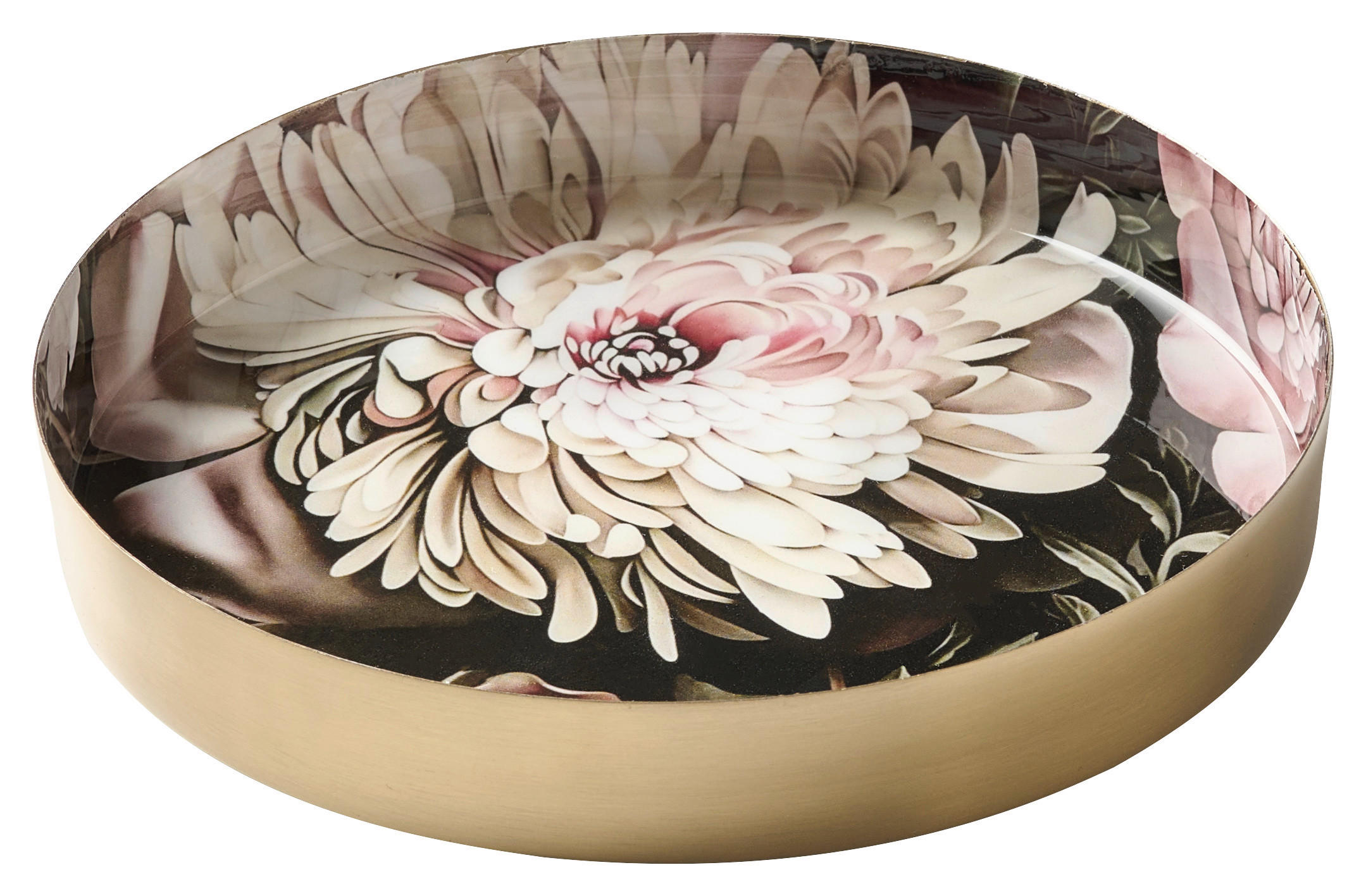 LJUSFAT  - svart/guldfärgad, Trend, metall (15,5/2cm) - Ambia Home