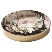 KERZENTELLER - Goldfarben/Schwarz, Trend, Metall (15,5/2cm) - Ambia Home