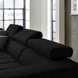 ECKSOFA  in Mikrofaser Anthrazit  207/301 cm  - Anthrazit/Schwarz, Design, Textil/Metall (207/301cm) - Xora