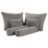 KISSENSATZ 6-teilig  - Grau, Design, Textil - Esposa