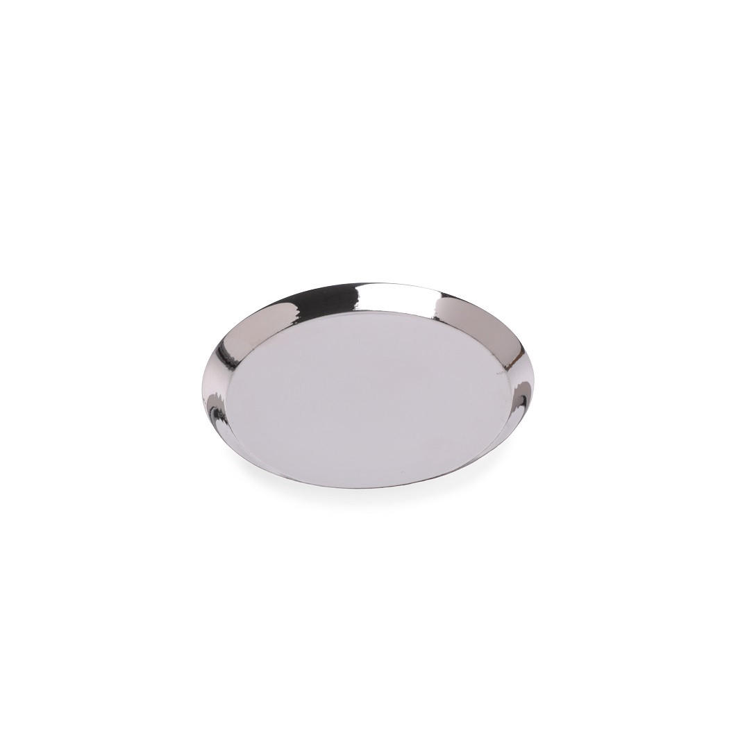 DEKOTABLETT 10,5/0,5 cm    - Silberfarben, Basics, Metall (10,5/0,5cm)