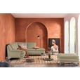 ECKSOFA Fango Echtleder  - Chromfarben/Fango, Design, Leder/Metall (242/224cm) - Novel