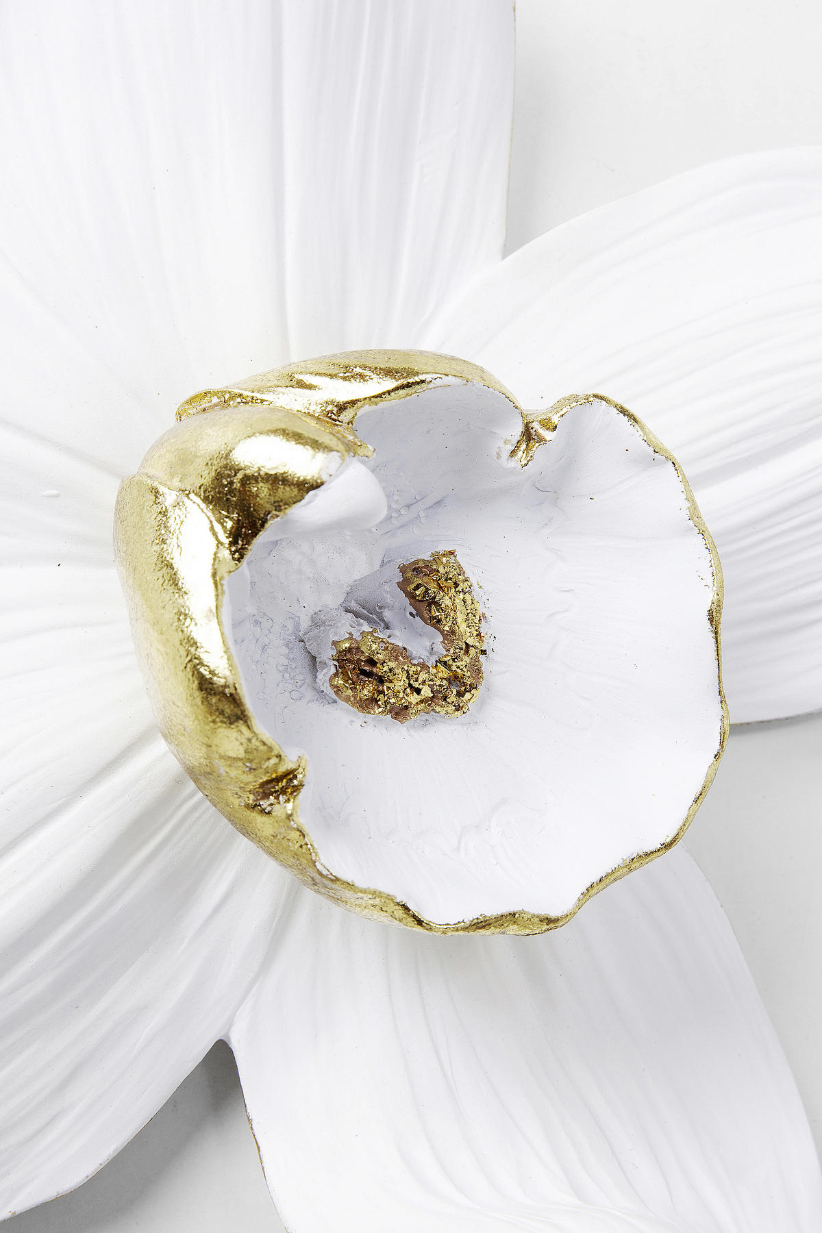 WANDDEKO Kunststoff  - Goldfarben/Weiß, Design, Kunststoff (23,8/24,5/6,7cm) - Kare-Design