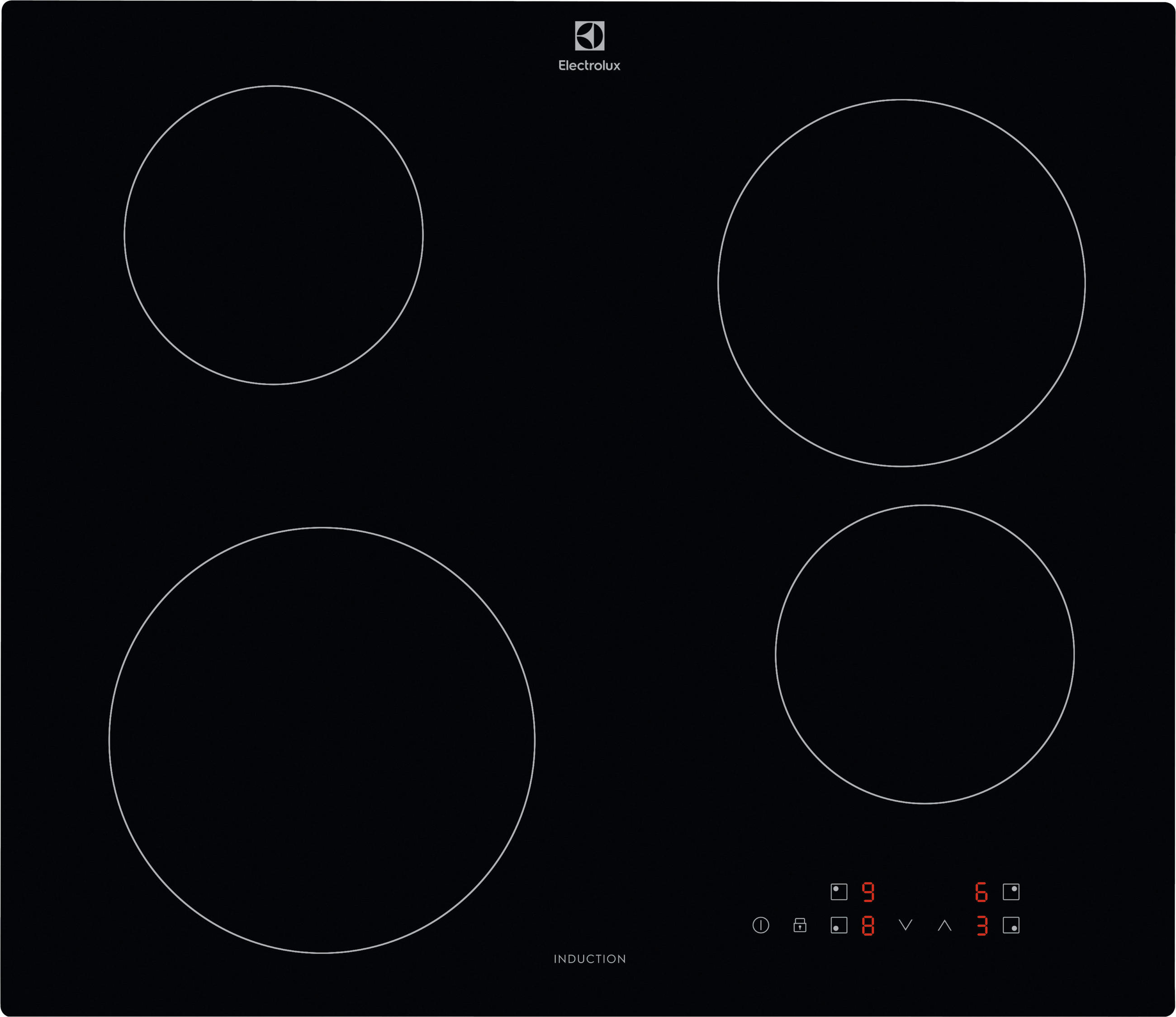 INDUKTIONSKOCHFELD CIB60424CK  - Schwarz, Basics, Glas (59,0/4,8/52,0cm) - Electrolux