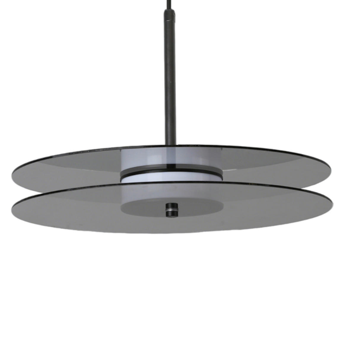 LED-HÄNGELEUCHTE Casy 38/120 cm  - Grau, Design, Glas (38/120cm)