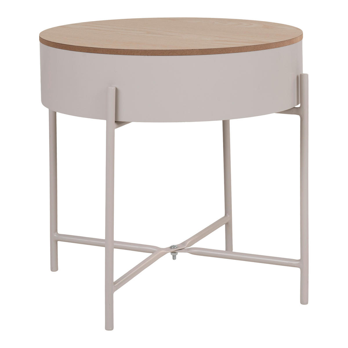 BEISTELLTISCH Beige  - Beige, Design, Kunststoff/Metall (40/40/40cm)