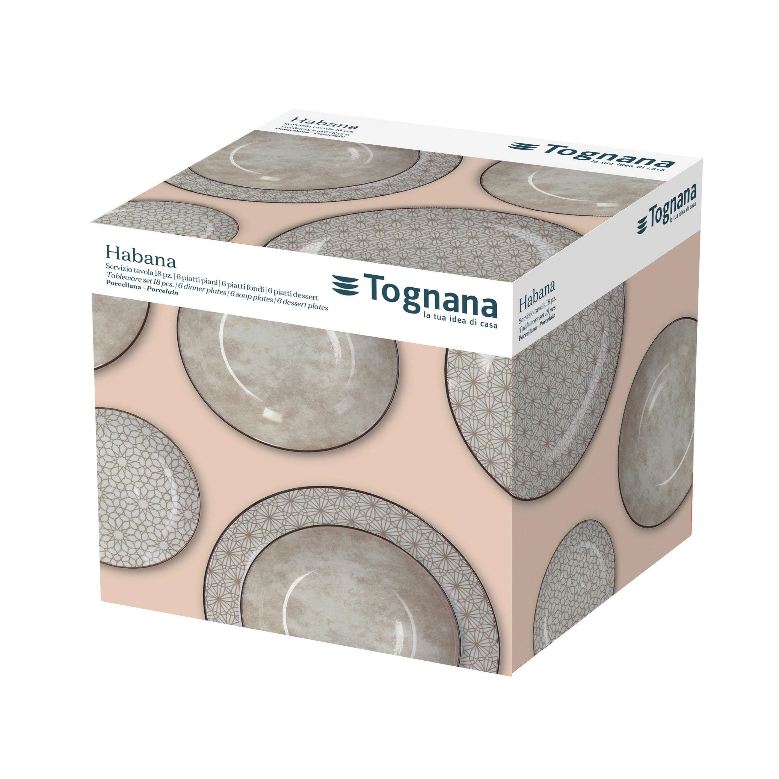 JEDILNI SERVIS  Madison Habana       - Basics, keramika (36/28.5/20.2cm) - Tognana