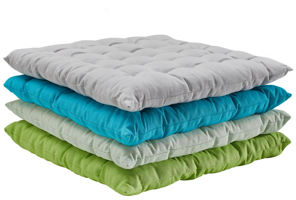 SITZKISSEN  40/40 cm   - Weiss, Design, Textil (40/40cm) - Esposa