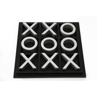 játék, társasjáték - fekete/fehér, Basics, faalapú anyag (24/24/3cm)