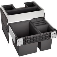 EINBAUABFALLSAMMLER SELECT II XL 60/3 ORGA 30 / 8 / 8 L  - Edelstahlfarben/Schwarz, Basics, Kunststoff/Metall (56,2/45,8/45,0cm) - Blanco
