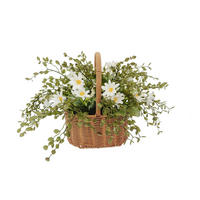 Buchet Din Flori Uscate - alb/verde, Lifestyle, plastic/metal (28cm)