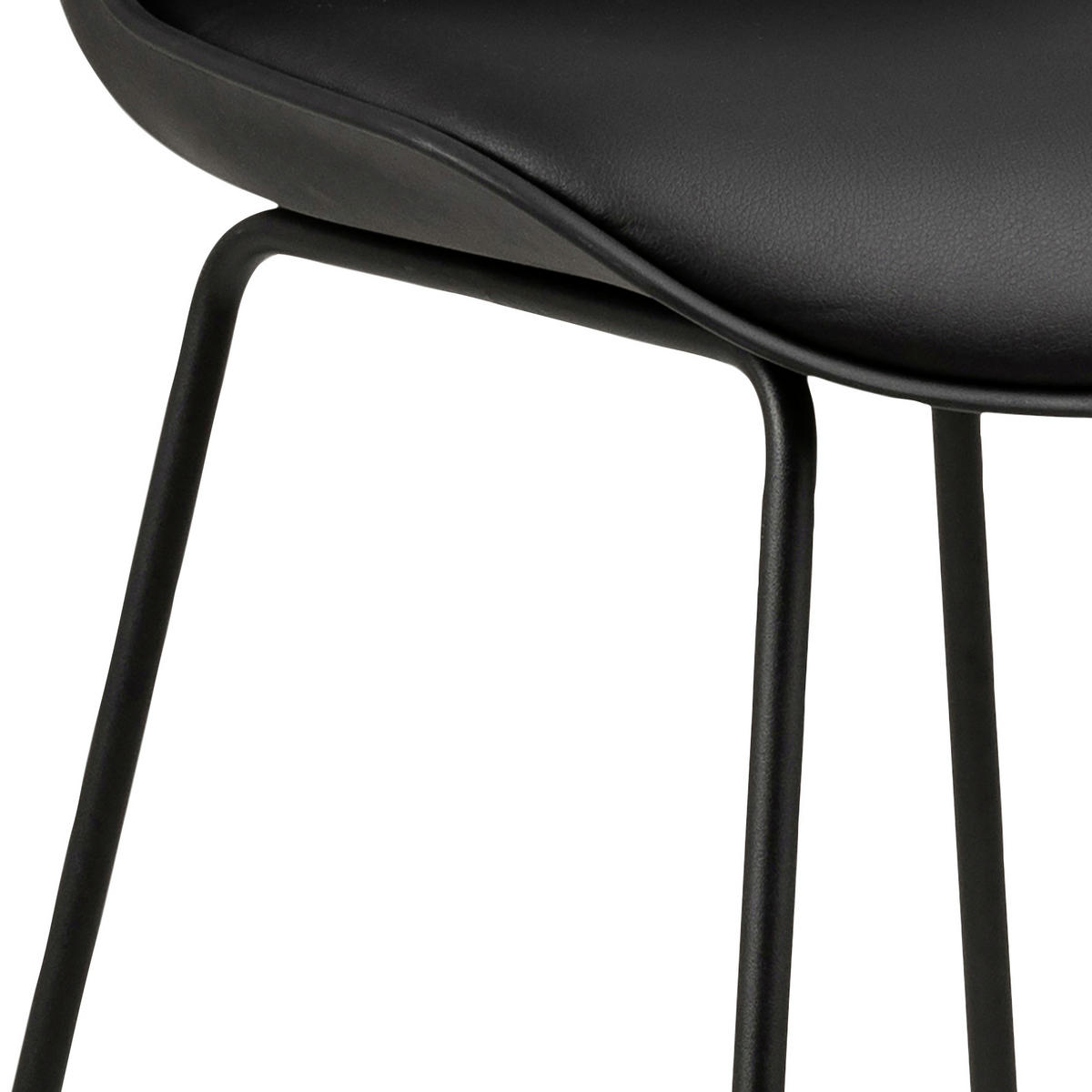 BAROVÁ ŽIDLE, černá - černá, Design, kov/plast (43/94/49cm) - Livetastic