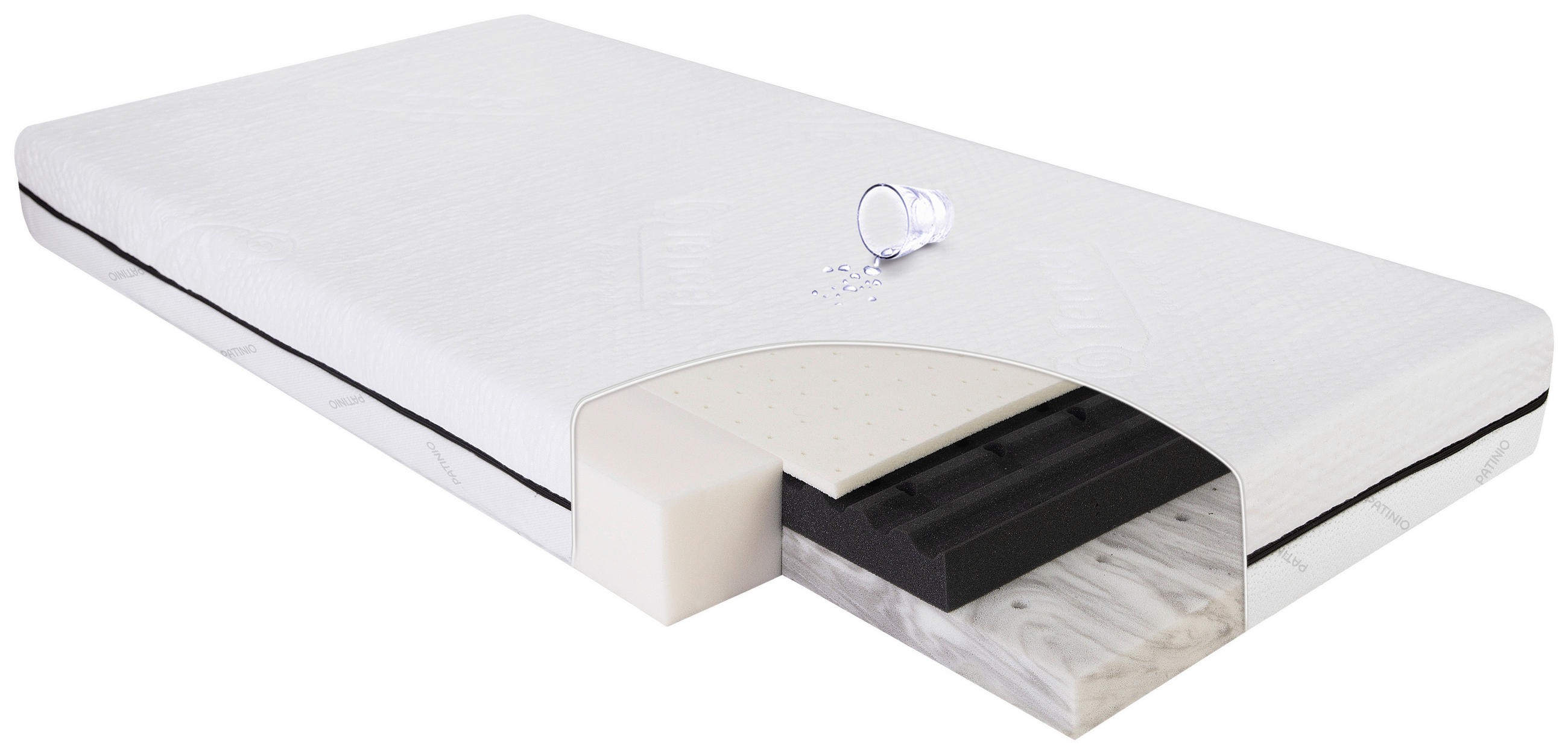 KINDERMATRATZE Pantera  140/70 cm    - Weiß, Basics, Naturmaterialien/Textil (140/70cm) - Patinio