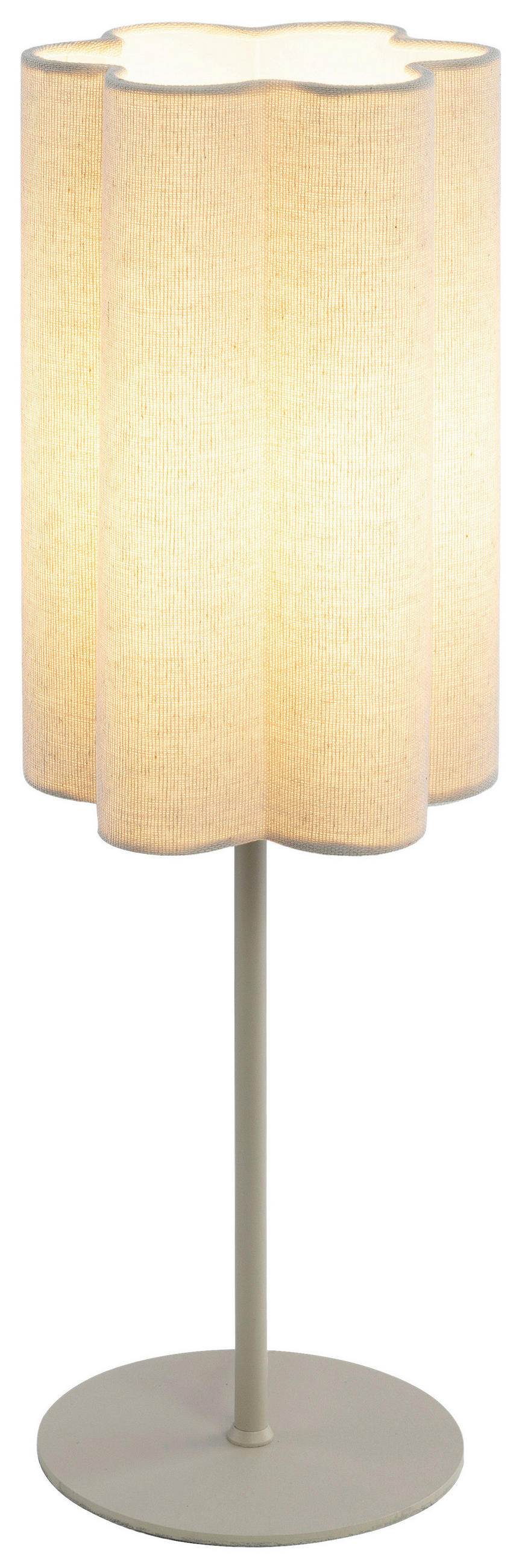 TISCHLEUCHTE - Beige, Trend, Kunststoff/Textil (15/50cm) - Novel