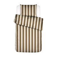 BETTWÄSCHE 2-teilig Minte Satin 135/200 cm  - Hellbraun/Creme, KONVENTIONELL, Textil (135/200cm) - Essenza