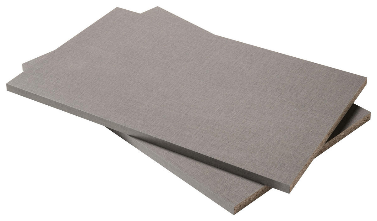 EINLEGEBODENSET 82,7/2,2/51,5 cm Grau  - Grau, Holzwerkstoff (82,7/2,2/51,5cm) - Carryhome