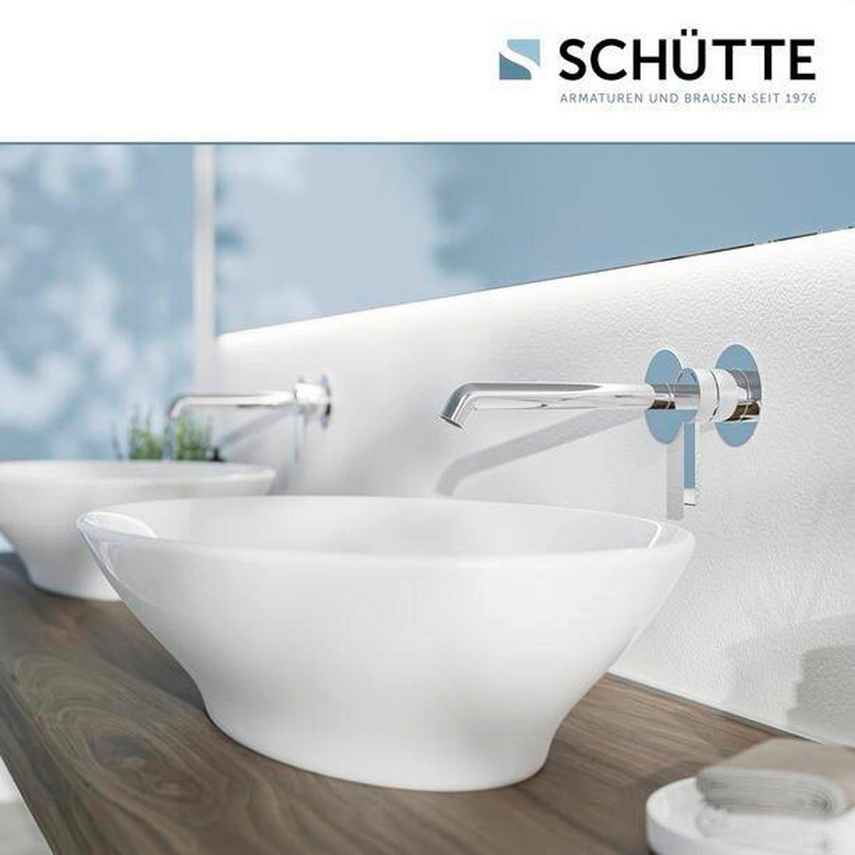 WASCHTISCHARMATUR 20/8/27 cm  - Chromfarben, Basics, Metall (20/8/27cm) - Schütte