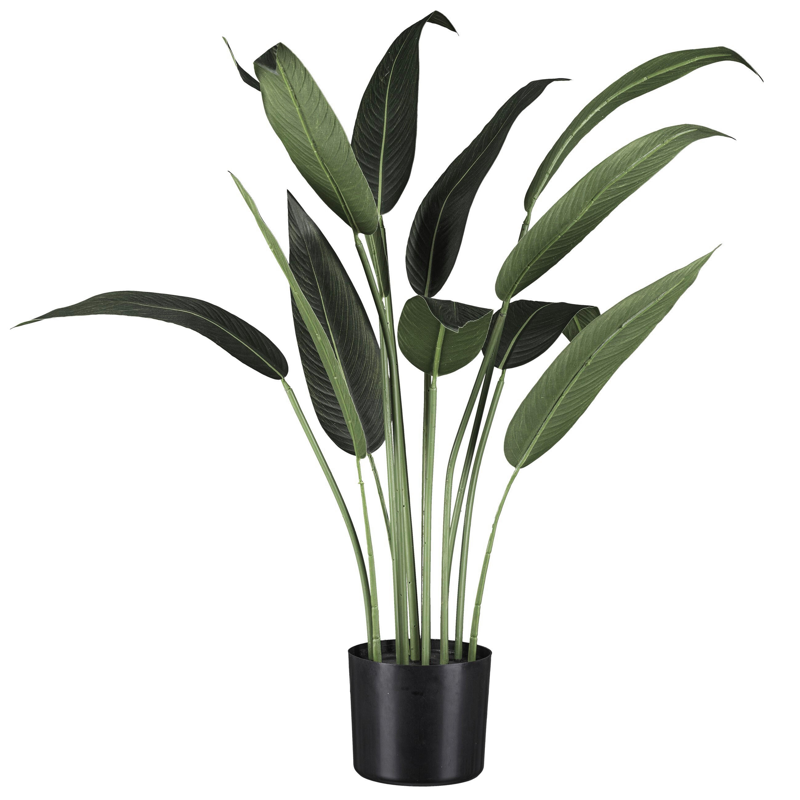 KUNSTPFLANZE 90 cm  - Schwarz/Grün, Basics, Kunststoff (90cm)