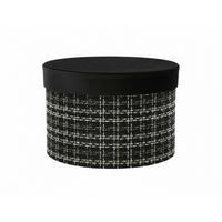 AUFBEWAHRUNGSBOX  - Schwarz/Weiß, Basics, Naturmaterialien (26/17cm)