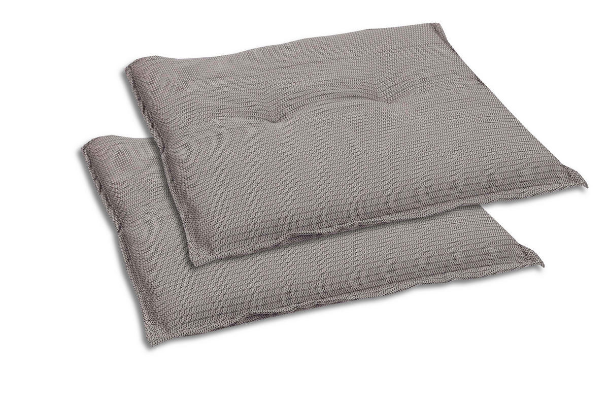GARTENSITZKISSENSET meliert  - Grau, Basics, Textil (50/7/50cm)