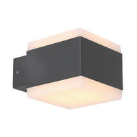 VÄGGLAMPA FÖR UTOMHUS - Basics, metall/plast (11/9cm) - Globo