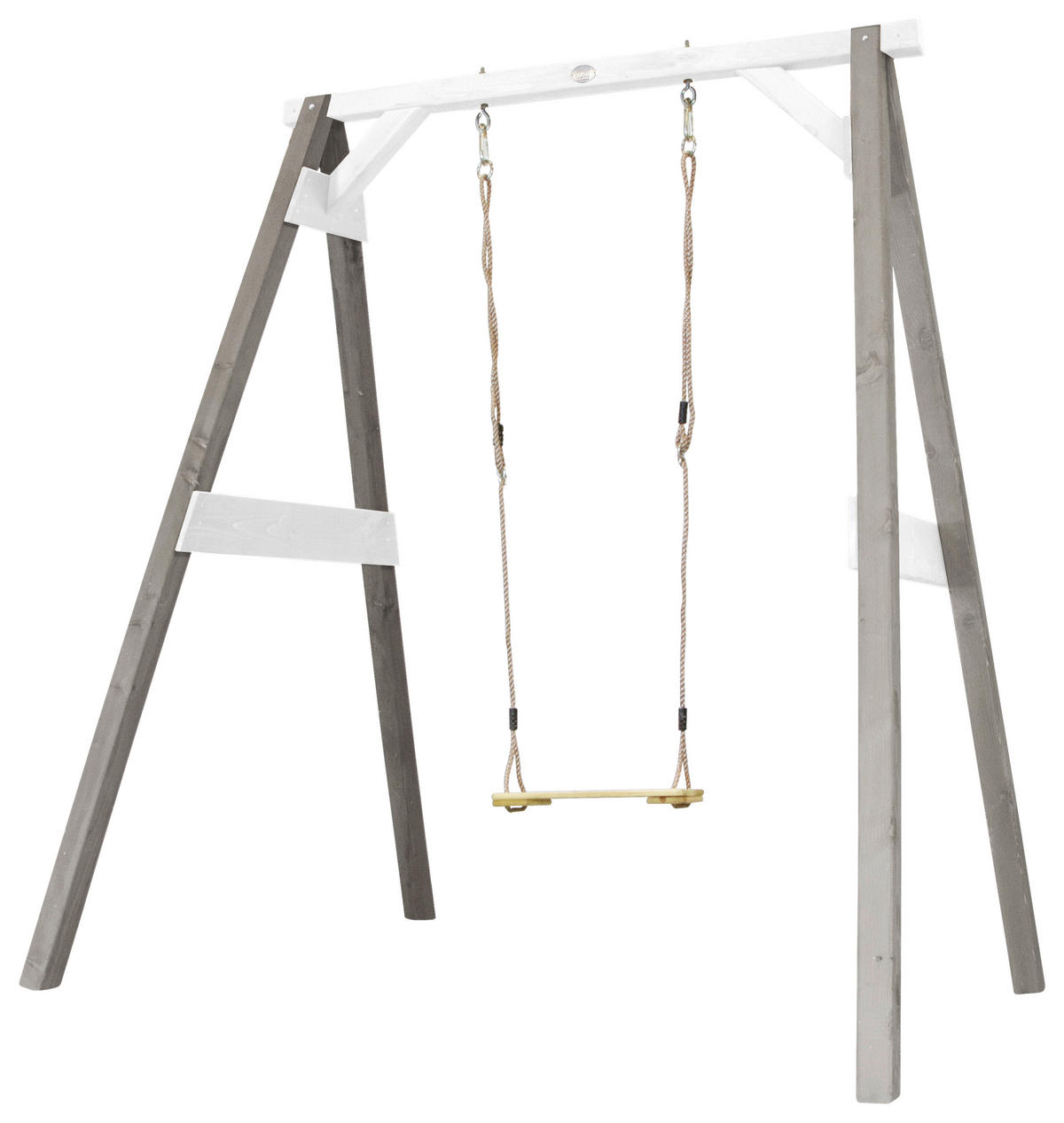 SCHAUKEL  - Weiß/Grau, KONVENTIONELL, Holz (181/207/160cm) - Ambia Garden