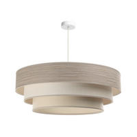 HÄNGELEUCHTE Boho Elegant 60/89 cm   - Beige/Karamell, Design, Kunststoff/Textil (60/89cm)