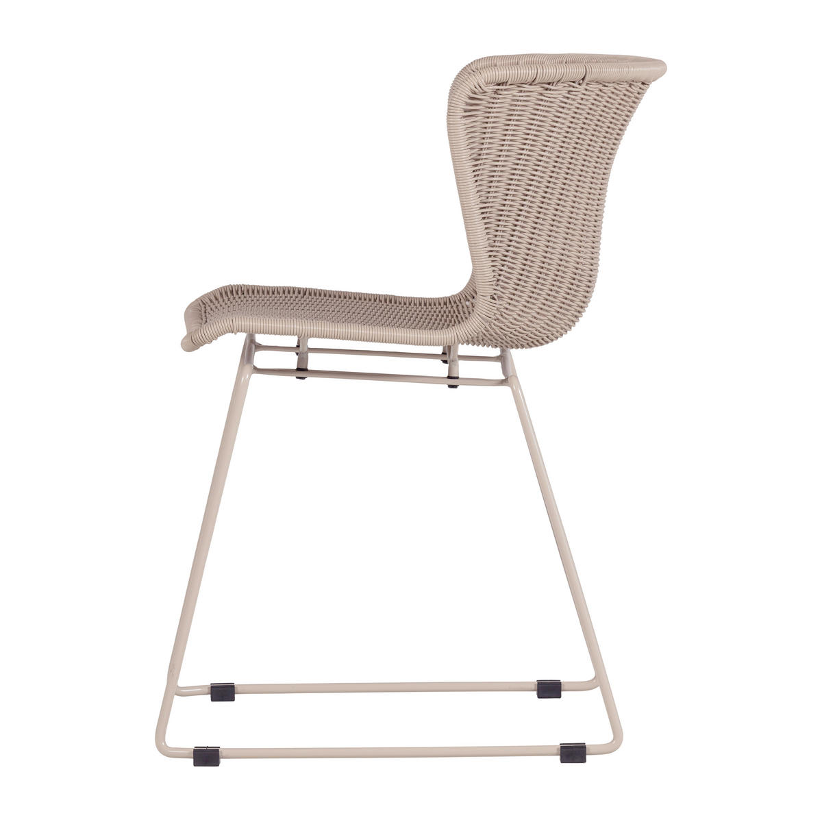 GARTENSTUHL-SET Eisen Sandfarben  - Sandfarben, MODERN, Kunststoff/Metall (55/78/54cm) - Livetastic