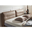 BOXSPRINGBETT 200/200 cm  in Hellbraun  - Hellbraun/Schwarz, Design, Textil/Metall (200/200cm) - Johann Jakob
